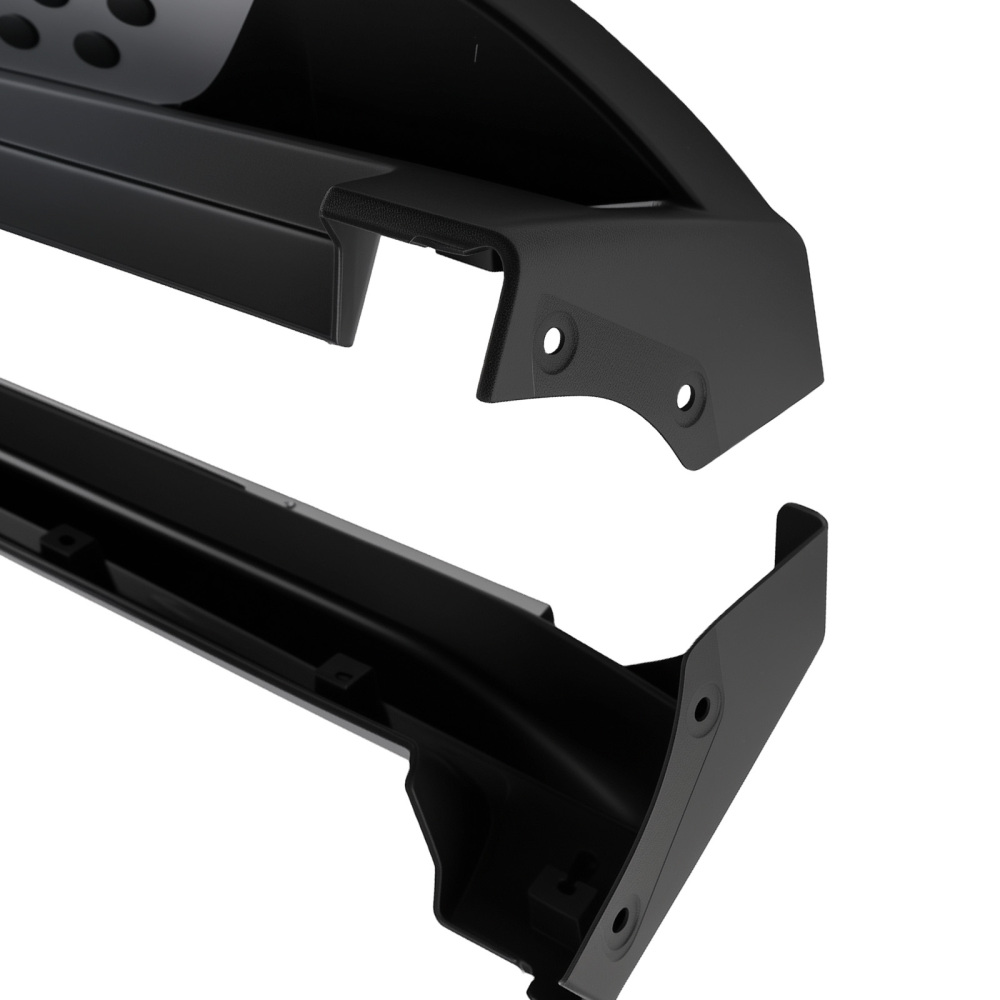 Aluminium Running Board Side Steps compatible for Nissan X-Trail T32 14-20 Black Non-Slip