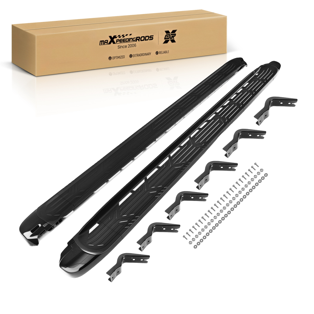 Aluminum Running Board compatible for Nissan Armada Y62 17-25 Black Side Step Kit Pair