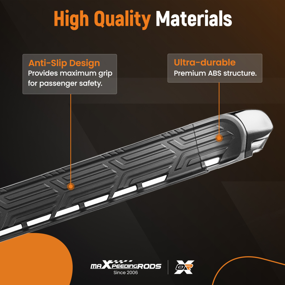 Aluminum Running Board compatible for Nissan Armada Y62 17-25 Black Side Step Kit Pair