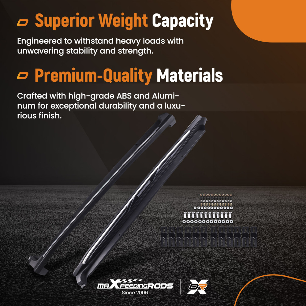 Aluminum Running Board Steps compatible for Toyota CH-R CHR 2016-2023 Nerf Bars Non-Slip
