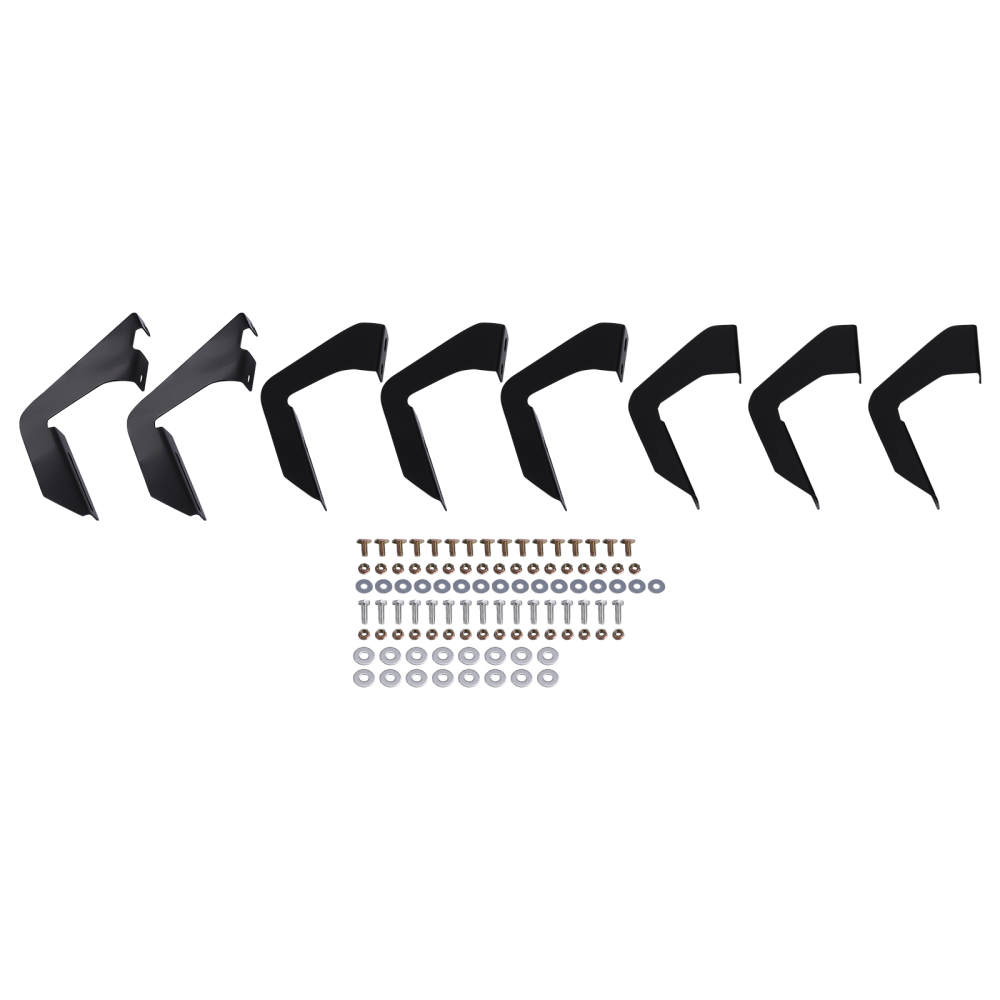 5 Black Side Step Bar compatible for Toyota Tundra Double Cab 07-21 Non-Slip Nerf Bars