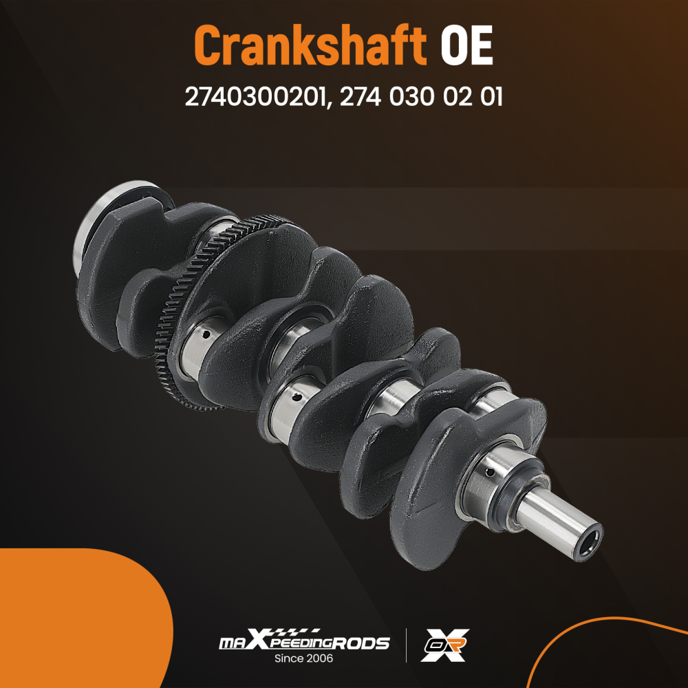 Crankshaft compatible for Mercedes-Benz E250 E300 GLC200 GLC260 GLC300 GLK250 M274 M270 2.0