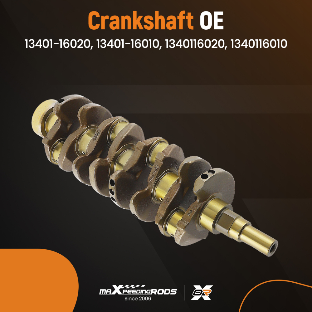 Crankshaft Compatible for Toyota Corolla AE86 MR2 1.6L L4 Gas 4AFE 4A-FE 13401-16010