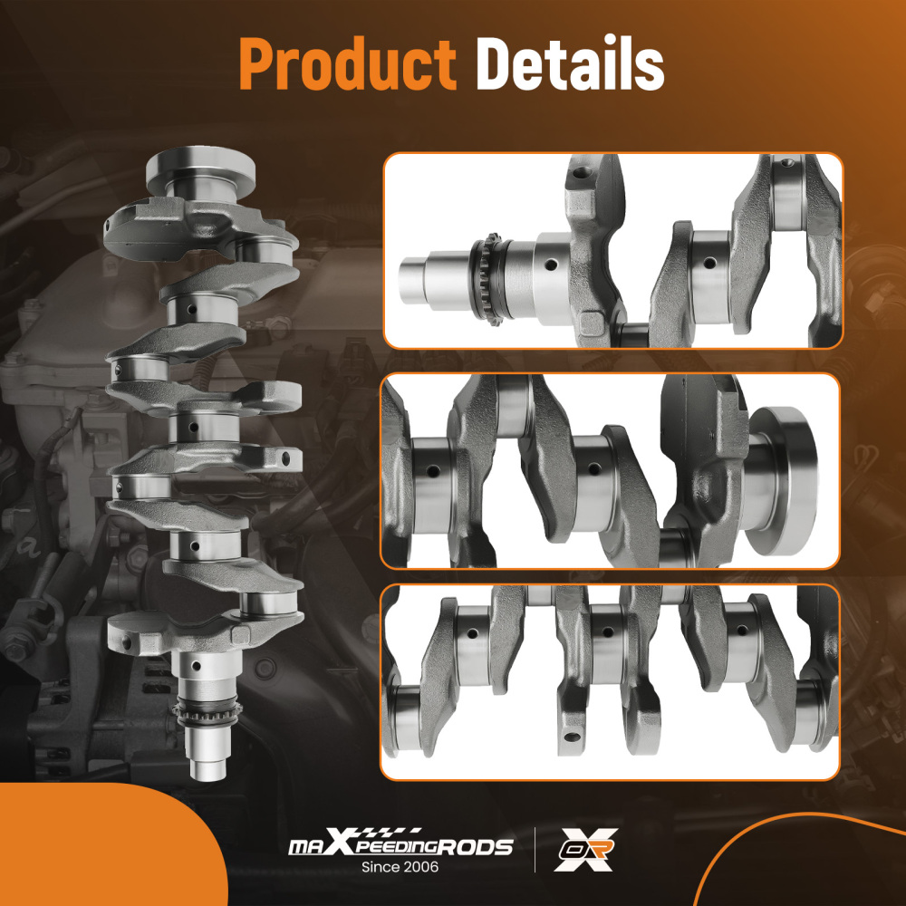 G4NC 2.0L Engine Rebuild Overhaul Kit & Crankshaft Rods Pistons compatible for Hyundai Kia