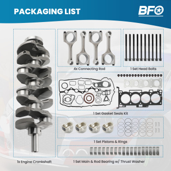 G4KE 2.4L Engine Overhaul Rebuild Kit - Crankshaft / Con Rods compatible for Hyundai KIA