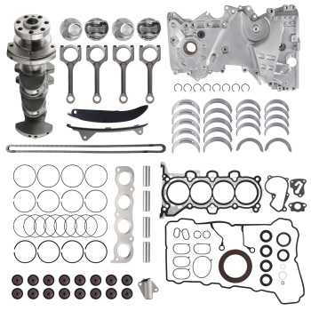 2.0L Engine Rebuild Kit - Crankshaft ConRods Timing Cover Set compatible for HYUNDAI KIA