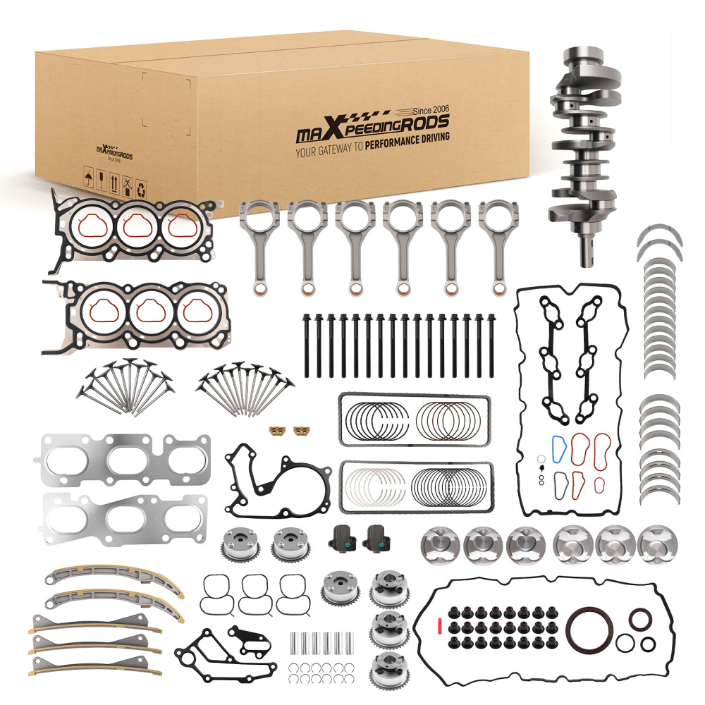 G6DH 3.3L Engine Rebuild Overhaul Kit Crankshaft Rods Timing compatible for HYUNDAI KIA 3.3
