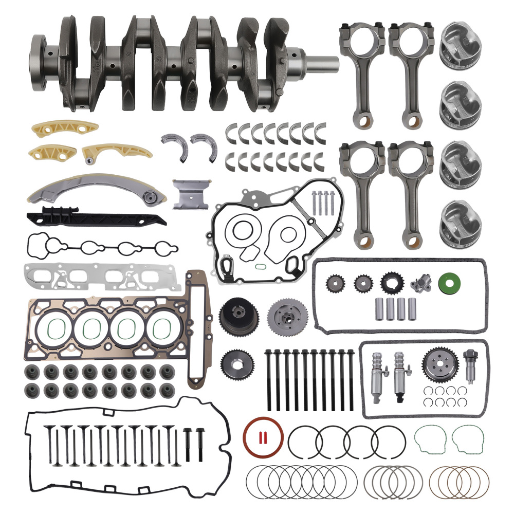2.4L Engine Rebuild Overhaul Kit Crankshaft Rods Timing compatible for Chevrolet Buick GMC