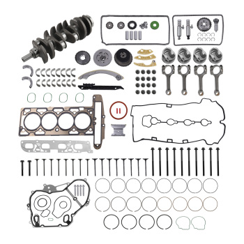 2.4L Engine Rebuild Overhaul Kit Crankshaft Rods Timing compatible for Chevrolet Buick GMC