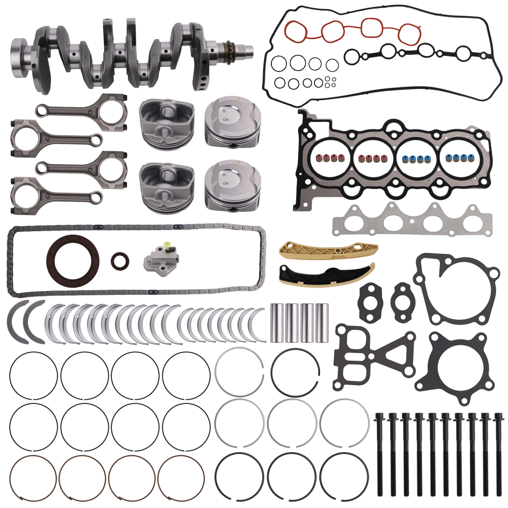 G4FD 1.6L Engine Rebuild Overhaul Crankshaft Kit for 2012-2017 compatible for Hyundai Kia 1.6L