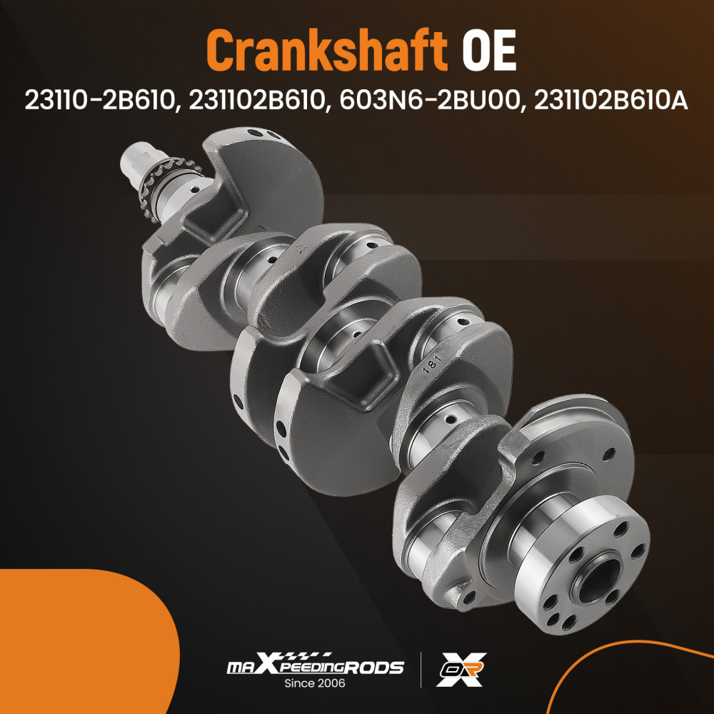 G4FD 1.6L Engine Rebuild Overhaul Crankshaft Kit for 2012-2017 compatible for Hyundai Kia 1.6L