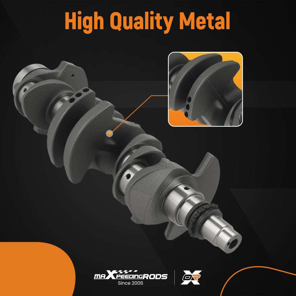 23110-2B610 Fit For 12-2019 compatible for Hyundai Accent Veloster compatible for Kia Rio Soul 1.6L Crankshaft