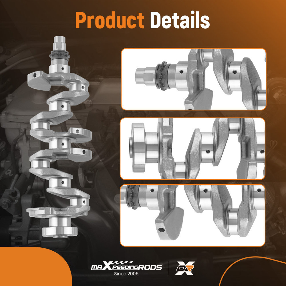 CrankshaftRodsPiston Ring Set For G4FD 1.6L compatible for Hyundai Accent compatible for Kia Soul 12-16