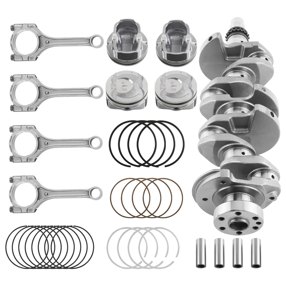 CrankshaftRodsPiston Ring Set For G4FD 1.6L compatible for Hyundai Accent compatible for Kia Soul 12-16