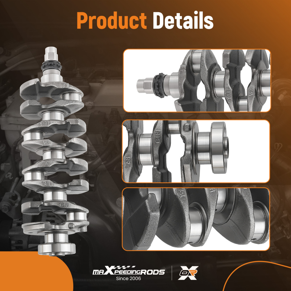 G4FJ 1.6L CrankshaftConnecting RodsBearings compatible for Hyundai Tucson compatible for Kia Soul