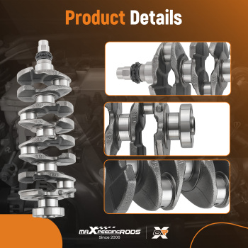 Crankshaft Kit compatible for Hyundai Kia G4FJ 1.6T 23110-2B710 Connecting Rod Bearing Set