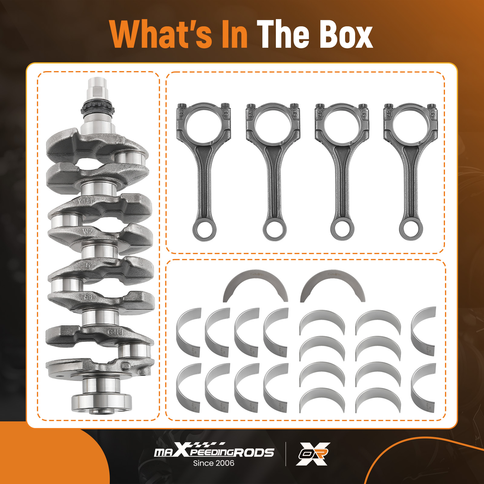 ② Buy Crankshaft Kit compatible for Hyundai Kia G4FJ 1.6T 23110