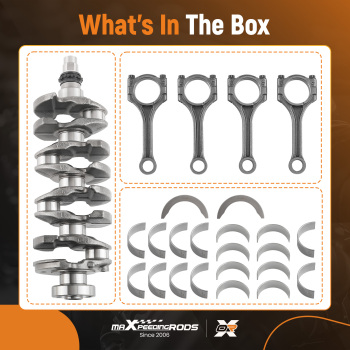 Crankshaft Kit compatible for Hyundai Kia G4FJ 1.6T 23110-2B710 Connecting Rod Bearing Set