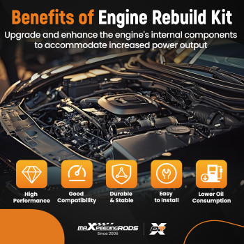 G4KF 2.0T Engine Overhaul Rebuild Kit w/ Crankshaft Rods Timing compatible for Hyundai KIA