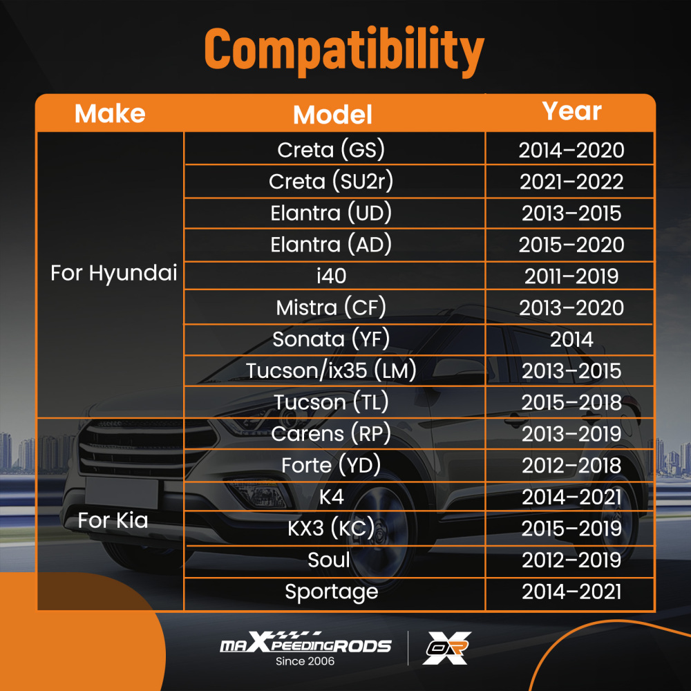 G4KF 2.0T Engine Overhaul Rebuild Kit w/ Crankshaft Rods Timing compatible for Hyundai KIA