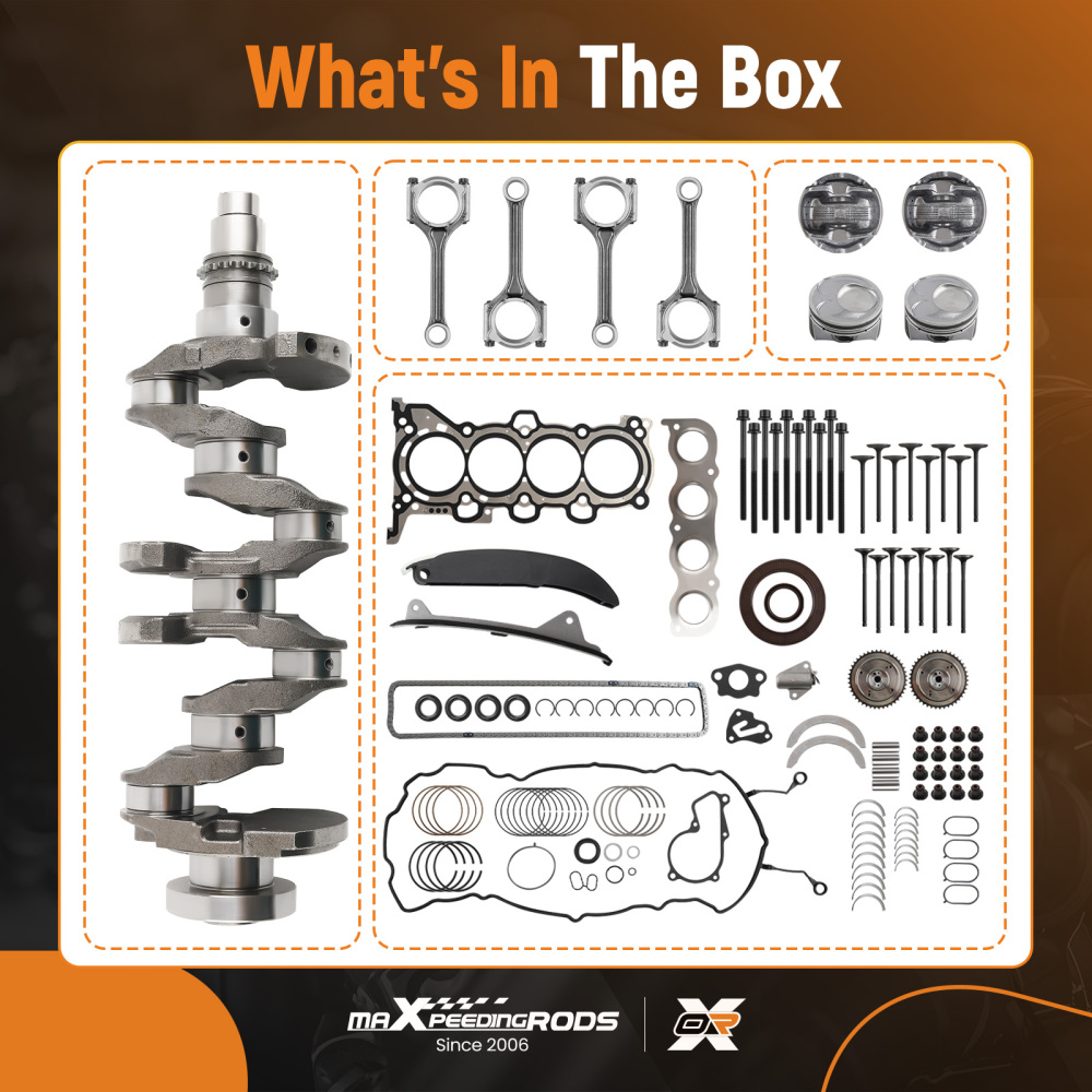 G4NC Engine Rebuild Overhaul Kit compatible for Hyundai Tucson compatible for Kia Soul 2012-19 Forte 2.0L