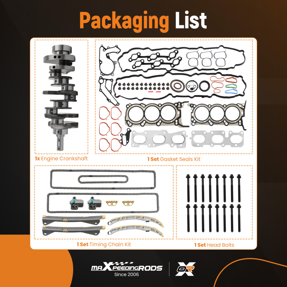 Engine Crankshaft Head Gasket Kit For 3.3L compatible for Hyundai Kia 2013-2016 OE#623R63CA0A