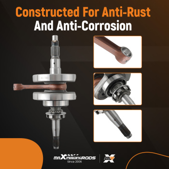 Crankshaft For Crank Assembly compatible for YAMAHA 700 Rhino Grizzly YFM 700 3B4-11400-00-00