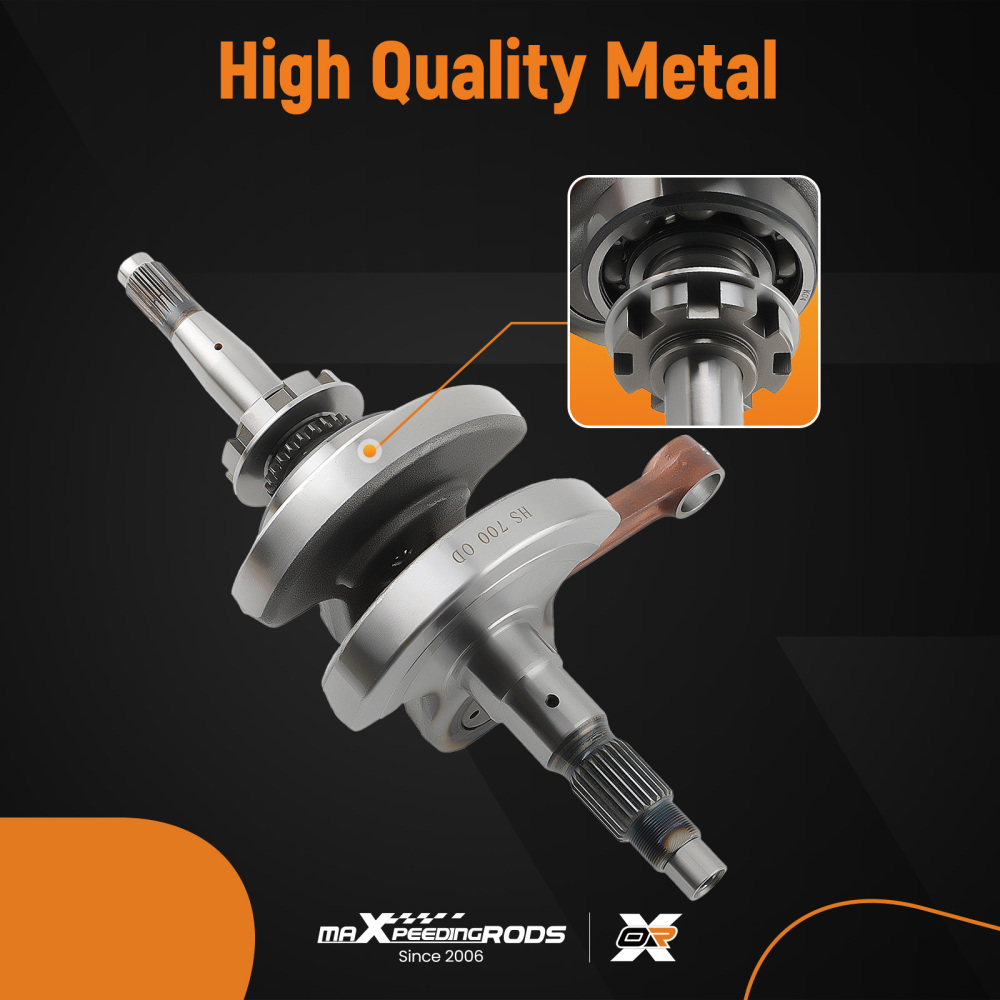 Crankshaft For Crank Assembly compatible for YAMAHA 700 Rhino Grizzly YFM 700 3B4-11400-00-00