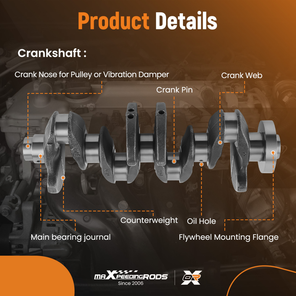 N20 2.0 Engine Overhaul Rebuild Kit Crankshaft/Conrods/Piston Kit/Gasket compatible for BMW