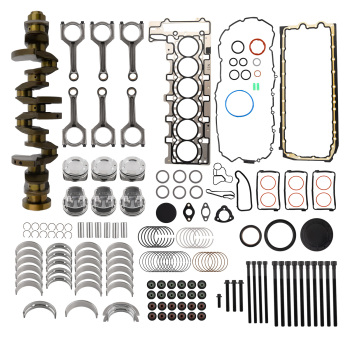 N55 3.0L Engine Rebuild Pistons Gasket Bearings Kit w/ CrankshaftRod compatible for BMW
