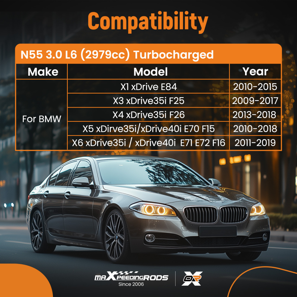 N55 3.0L Engine Rebuild Pistons Gasket Bearings Kit w/ CrankshaftRod compatible for BMW