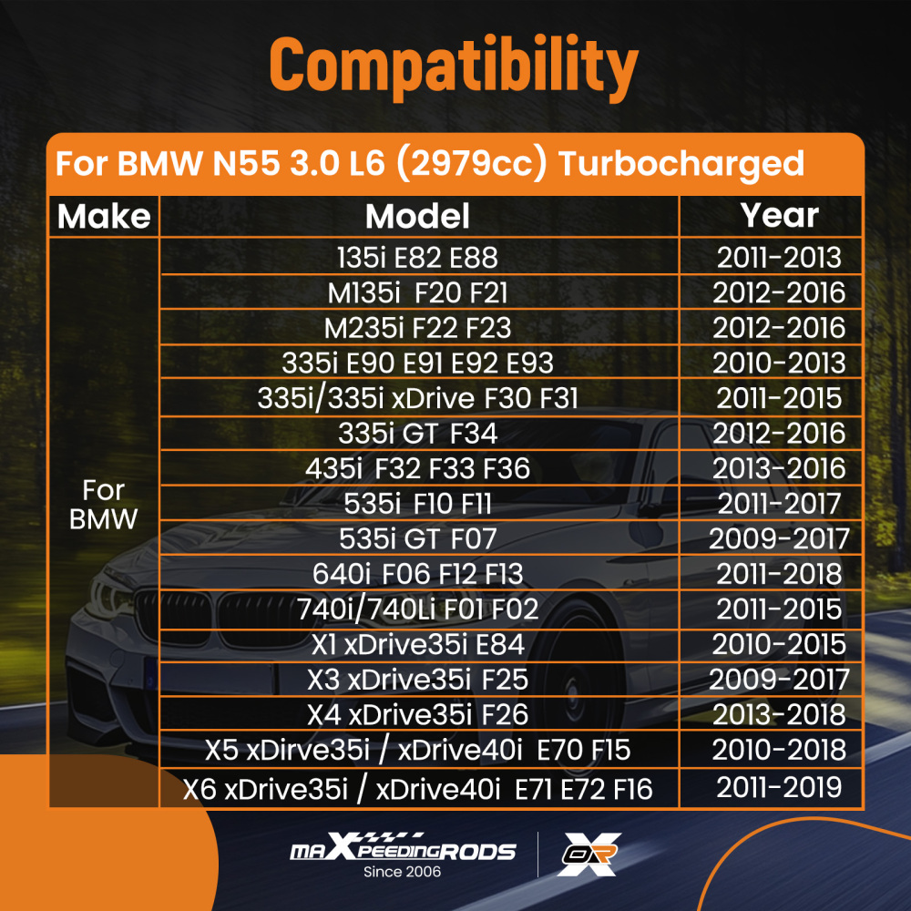 Vilebrequin compatible pour BMW 135i 335i E82 E90 E92 2010-2013 N55 2163665 11217580483