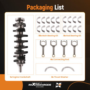 G4KH 2.0T Engine CrankshaftConrods Bearing Kit compatible for Hyundai Kia 231112G400