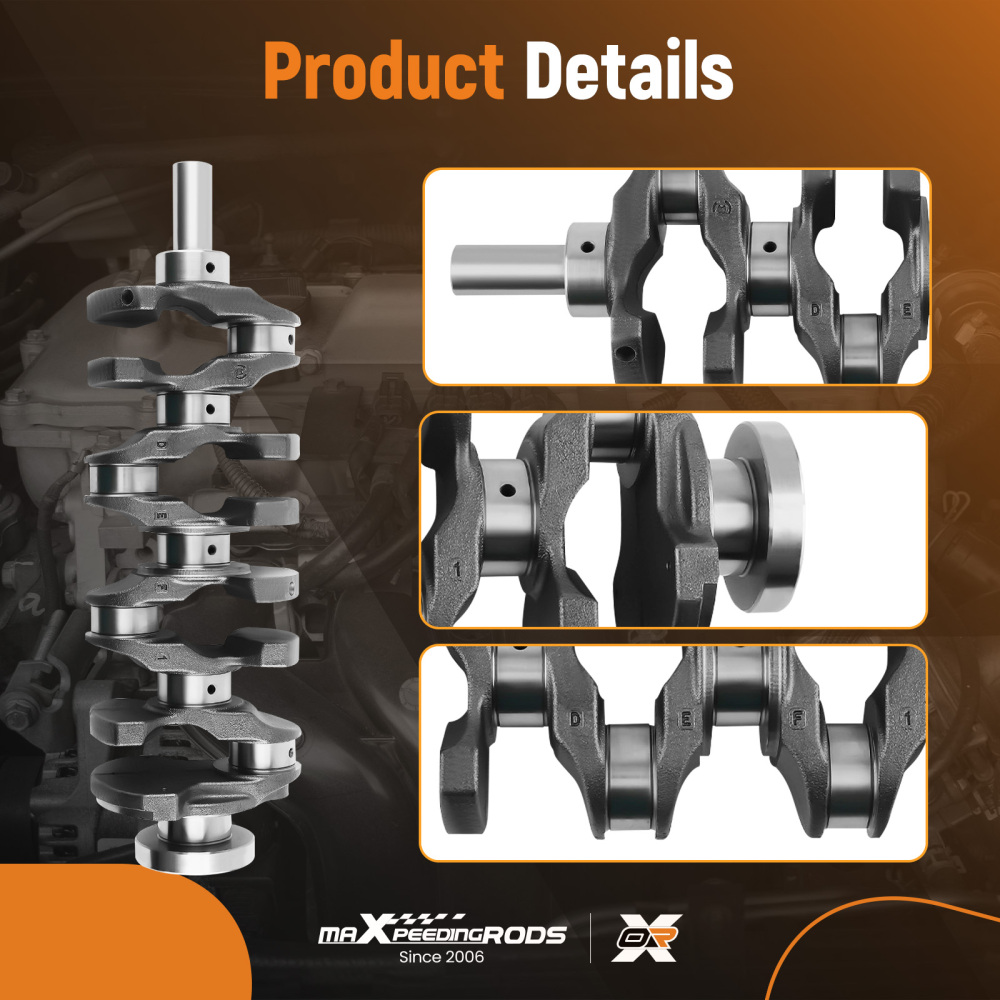 G4KJ 2.4L Engine Crankshaft4X RodsPiston Kit compatible for Hyundai Sonata compatible for Kia Optima