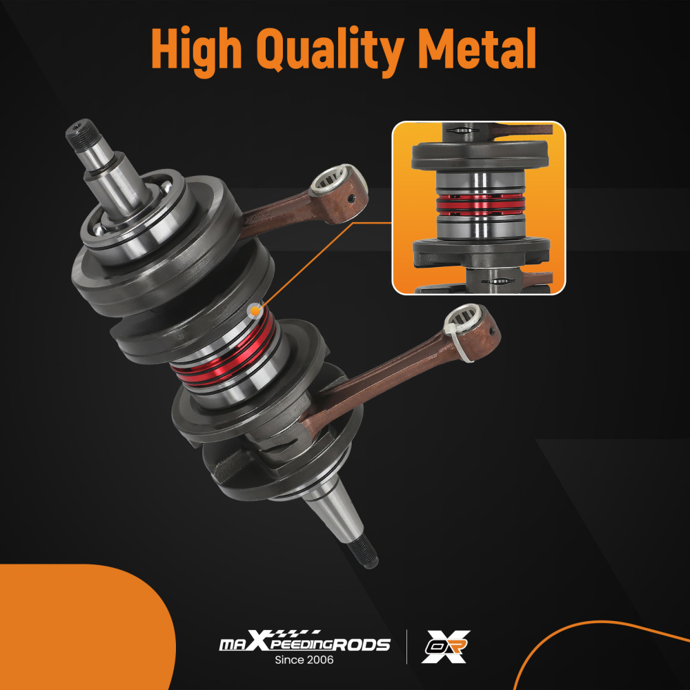 Crankshaft +4mm Stroker 115mm Rod compatible for Yamaha Banshee YFZ350 1987-2006 Direct Fit