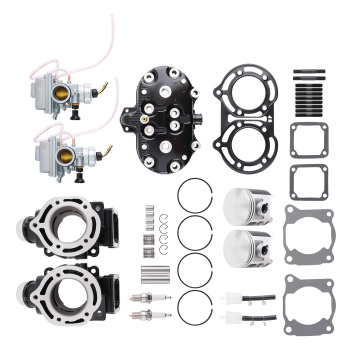 Carburetor Cylinder Piston Gasket Kit compatible for Yamaha Banshee 350 1987- 2006 Engine