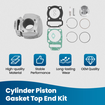 78.5mm Cylinder Jug Top End Piston Gaskets Kit compatible for Polaris Magnum 325 2000-2002