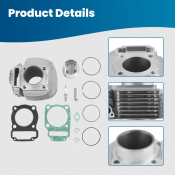 78.5mm Cylinder Jug Top End Piston Gaskets Kit compatible for Polaris Magnum 325 2000-2002