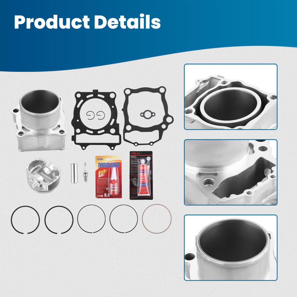 Cylinder Piston Gasket Kit compatible for Polaris Sportsman 550 XP X2 3090202 3090092