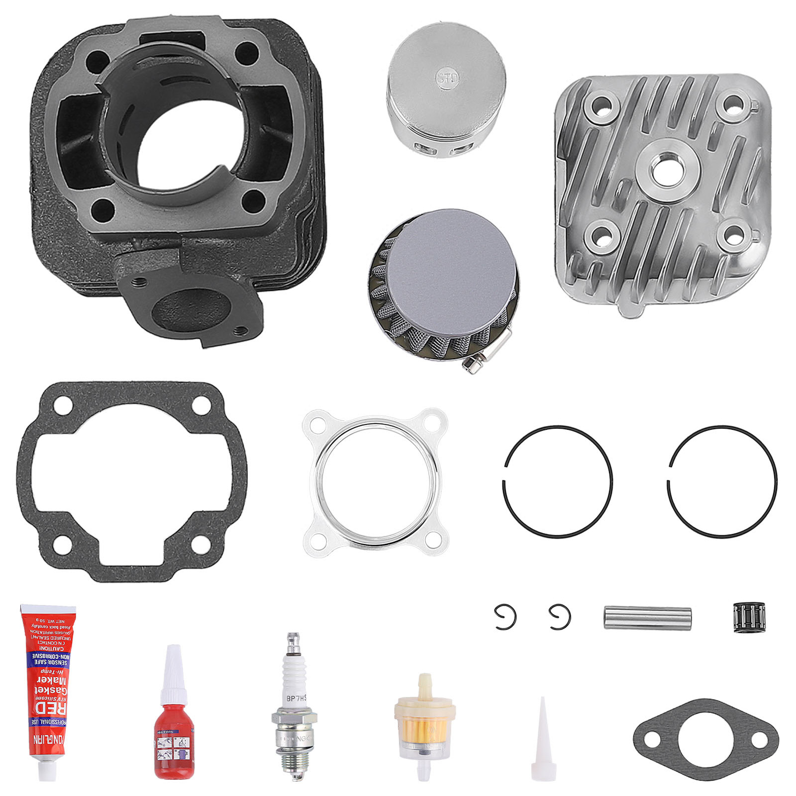 70cc Big Bore Cylinder Head Piston Rebuild Kit For 02-11