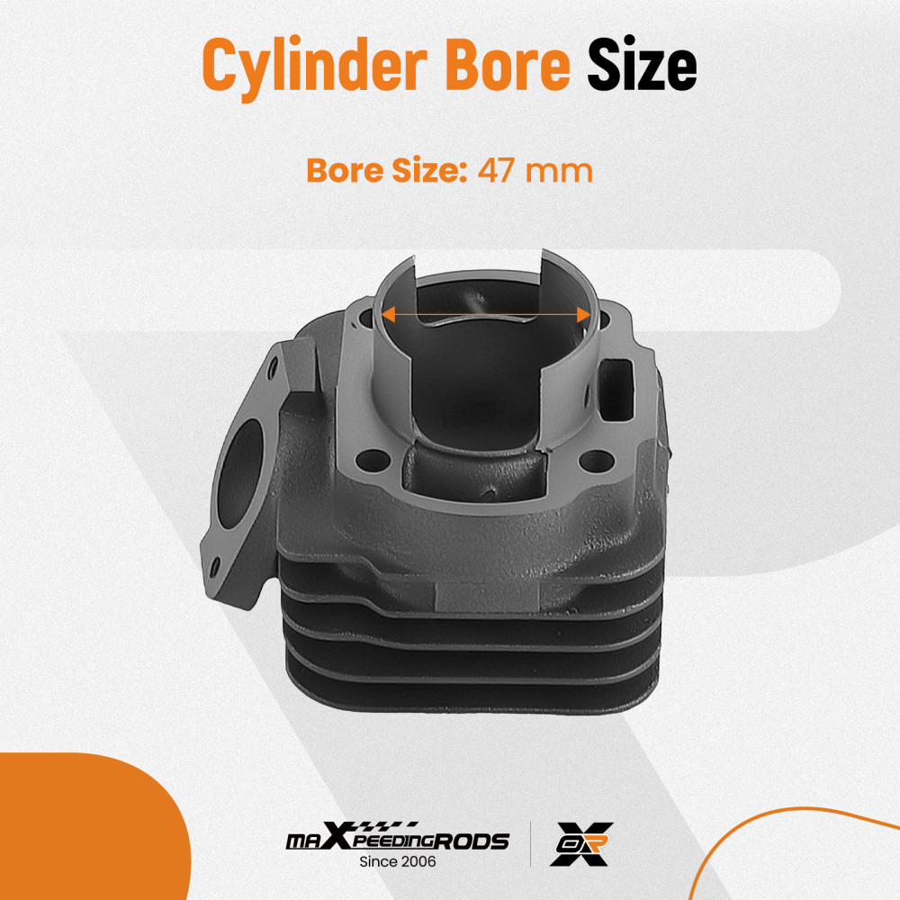 70cc Big Bore Cylinder Head Piston Rebuild Kit For 02-11 compatible for Yamaha YW50 Zuma 50