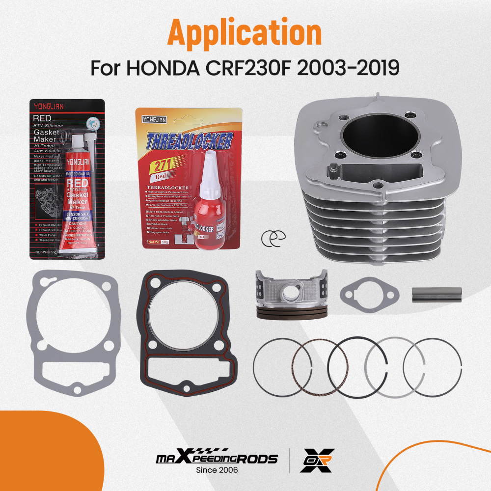 65.5mm Standard Cylinder Piston compatible for Honda CRF230F CRF230 F SL230 XR230