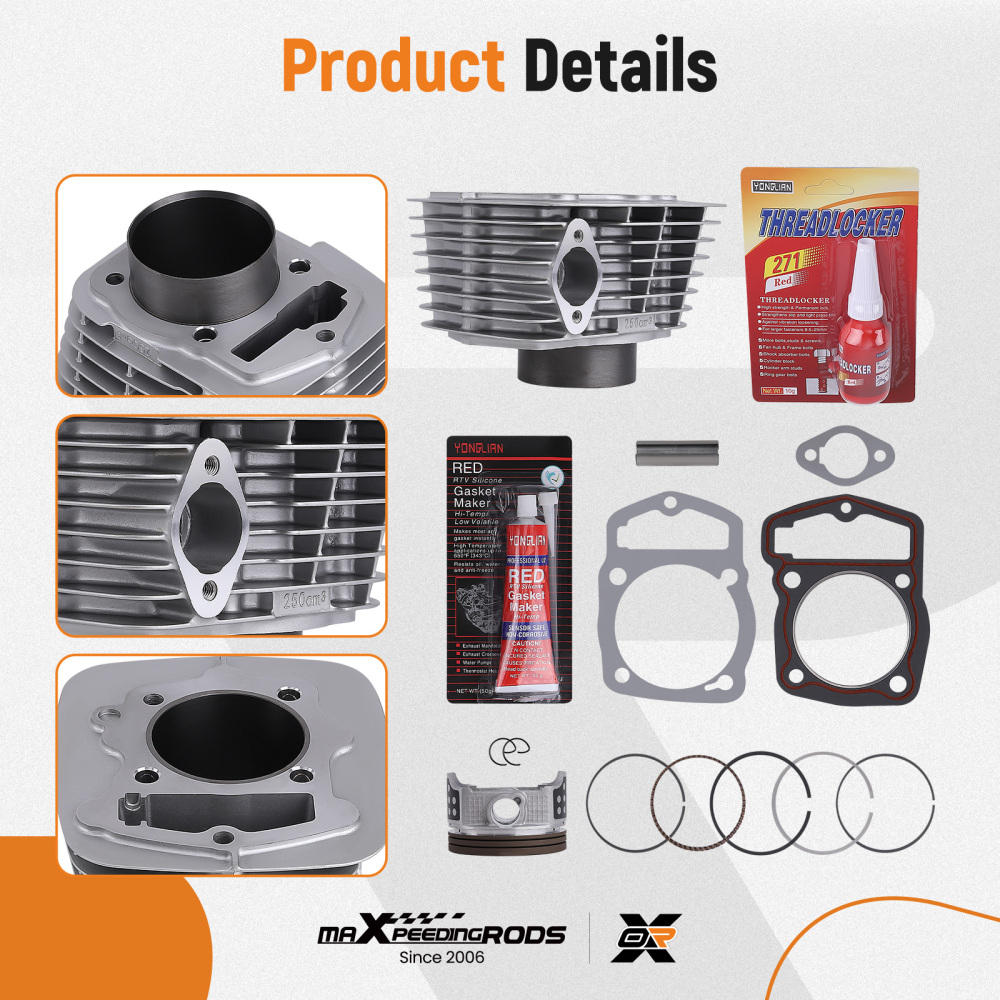 65.5mm Standard Cylinder Piston compatible for Honda CRF230F CRF230 F SL230 XR230