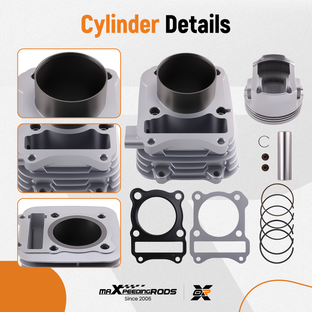 Kit Cilindro Pistone 62mm compatibile per Suzuki DR 125 GN 125 EN 125 GS 125 compatibile per Kreidler 125