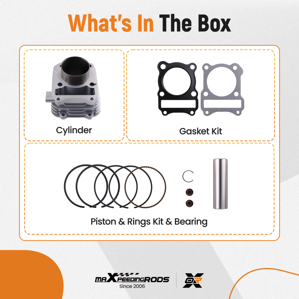 Kit Cilindro Pistone 62mm compatibile per Suzuki DR 125 GN 125 EN 125 GS 125 compatibile per Kreidler 125