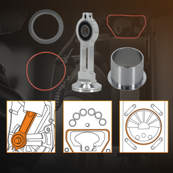Compressor Piston Kit Connecting Rod Kit w/Piston Bearing KK-4835 KK-5081 A02743