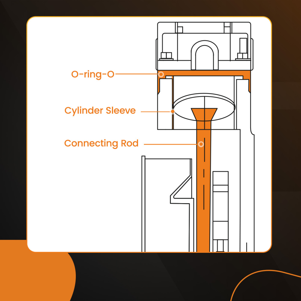 Compressor Piston Kit Connecting Rod Kit w/Piston Bearing KK-4835 KK-5081 A02743