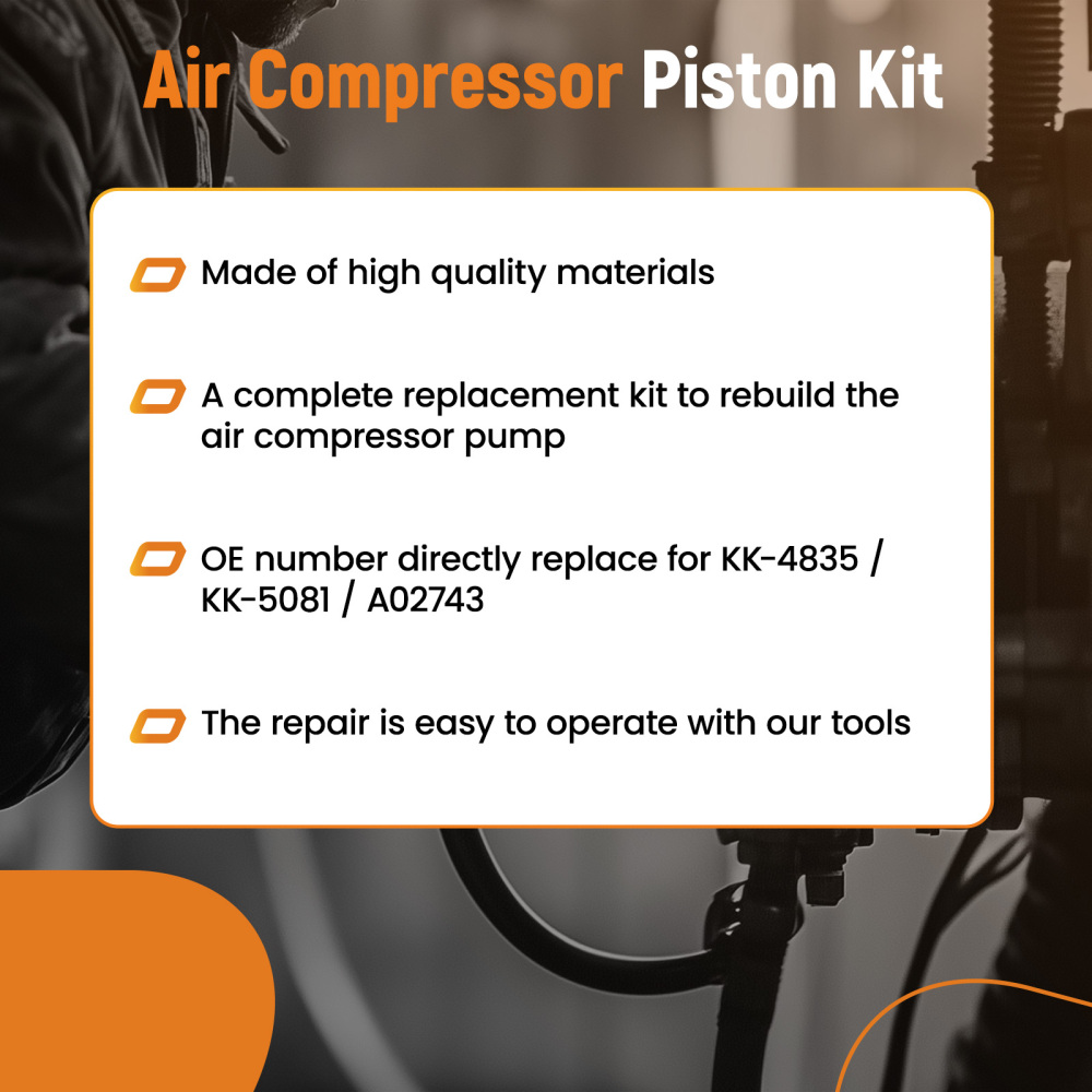 Compressor Piston Kit Connecting Rod Kit w/Piston Bearing KK-4835 KK-5081 A02743