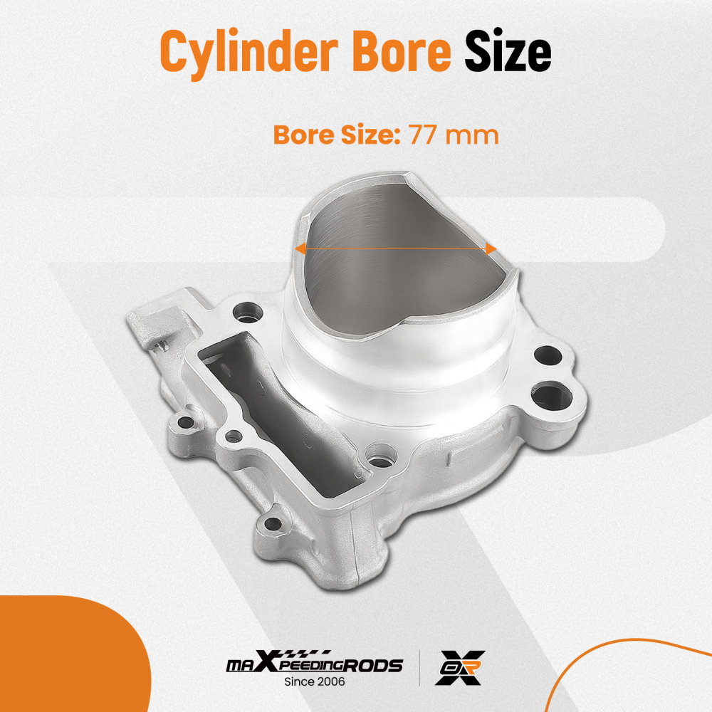 77mm Cylinder Jug Piston Gasket Kit compatible for Kawasaki KX 250 F KX250F 2004-2008