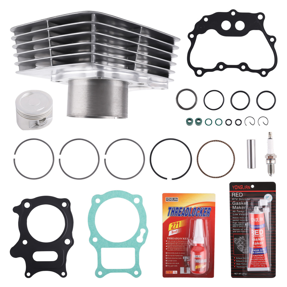 CYLINDER PISTON GASKET TOP END KIT compatible for Honda TRX250 EX RECON TE compatible for TM 97-20 68.5mm